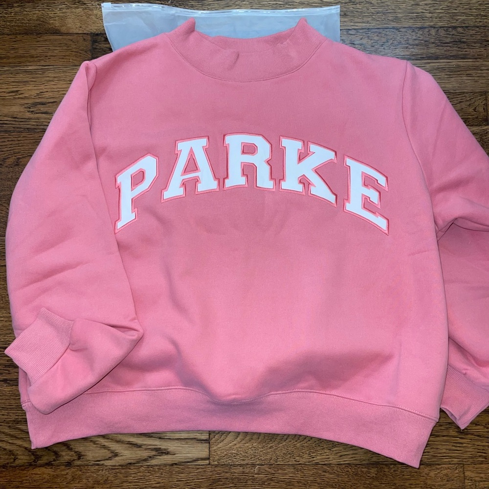 Parke Bubblegum Pink Mockneck Sweater